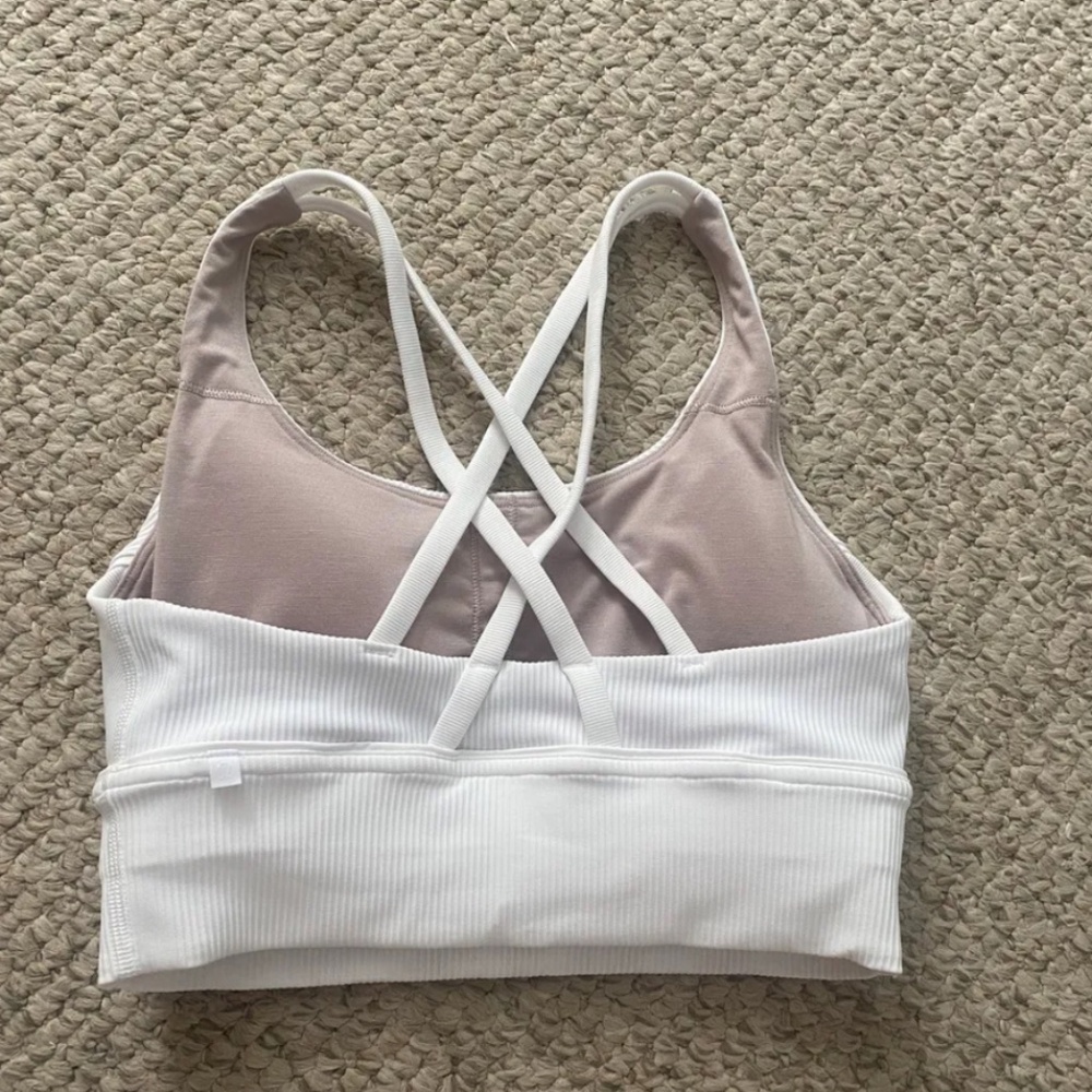 Lululemon Energy Longline Bra Ribbed Luxtreme